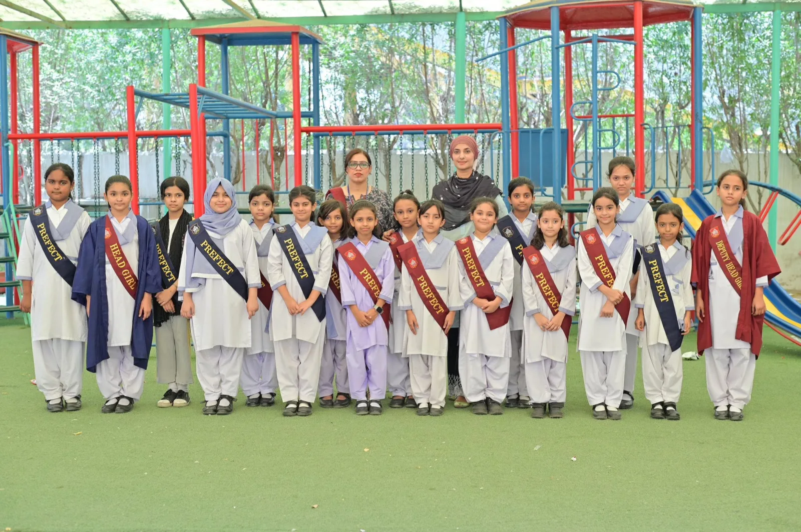 Primary Years student leaders with teachers at North Eastern Chapter